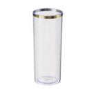 KIT 30 Copos Long Drink Com Borda Metalizada 350ml Liso S/ Gravar