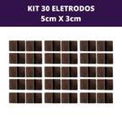 Kit 30 Eletrodo de Silicone Condutivo 5cm x 3cm