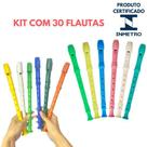 Kit 30 Flauta de Brinquedo Para Crianças Cores Sortidas Musica Prenda Flautinha De Brincar