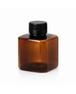 Kit 30 Frascos Plásticos Âmbar Cubo 200ml Embalagem com Tampa Lacre - Kit 30 Frascos Plásticos Âmbar Cubo 200ml Embalagem com Tampa Lacre -