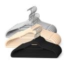 Kit 30 Gancho Organizador de Veludo Armário Guarda Roupa Slim Cabides Antiderrapante Pendurador Vestido