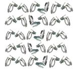 Kit 30 Grampos Metal Revestimento Forro Porta Fusca
