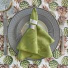 Kit 30 Guardanapo em Jacquard Verde Pistache 40x40cm - Atacado