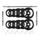 Kit 30 Kg de Anilhas Ferro Fundido + Barras de Supino e Halteres Kit 30 Kg de Anilhas Ferro Fundido + Barras de Supino e Halteres