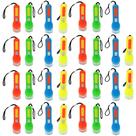 Kit 30 Lanterna De Plastico Com 1 Led A Bateria