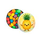 Kit 30 Latinhas Lembrancinhas Abacaxi Cor: Prateado