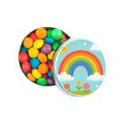 Kit 30 Latinhas Lembrancinhas Arco-íris Cor: Prateado