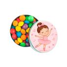 Kit 30 Latinhas Lembrancinhas Bailarina Cor: Prateado