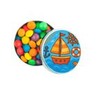 Kit 30 Latinhas Lembrancinhas Barquinho Cor: Prateado