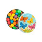 Kit 30 Latinhas Lembrancinhas Borboletas Cor: Prateado