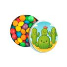 Kit 30 Latinhas Lembrancinhas Cactos Fofos Cor: Prateado