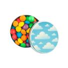 Kit 30 Latinhas Lembrancinhas Céu Azul Cor: Prateado