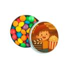 Kit 30 Latinhas Lembrancinhas Cinema Antigo Cor: Prateado