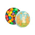 Kit 30 Latinhas Lembrancinhas Coelhinhos Cor: Prateado