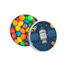 Kit 30 Latinhas Lembrancinhas Estação Espacial Cor: Prateado