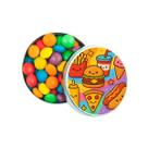 Kit 30 Latinhas Lembrancinhas Fast Food Cor: Prateado