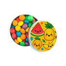 Kit 30 Latinhas Lembrancinhas Frutas Tropicais Cor: Prateado