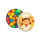 Kit 30 Latinhas Lembrancinhas Mini Chefe Menina Cor: Prateado