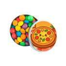 Kit 30 Latinhas Lembrancinhas Pizza Divertida Cor: Prateado