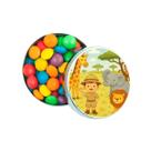 Kit 30 Latinhas Lembrancinhas Safari Cor: Prateado