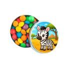 Kit 30 Latinhas Lembrancinhas Zebra Baby Cor: Prateado