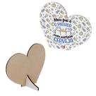 Kit 30 Lembrancinhas Dia Dos Pais Mdf Coração
