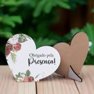 Kit 30 Lembrancinhas MDF De Agradecimento Casamento Aniversário