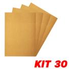 Kit 30 Lixa Folha Grão 150 Madeira Porta Acabamento 27X22cm