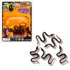 Kit 30 Mini Cobras Borracha Pegadinha Assustar Halloween Marrom