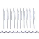 Kit 30 Mini Haste Suporte Branco P/Bandeira Brasil C/Ventosa