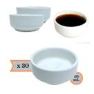 Kit 30 Molheira Porta Shoyu Nozoki Porcelana Branco 60mL Kit 30 Molheira Porta Shoyu Nozoki Porcelana Branco 60mL