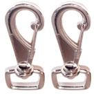 Kit 30 Mosquetões 20mm Base Quadrada Resistente para Camping, Bolsas, Mochilas e Acessórios