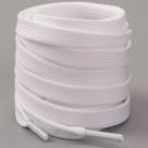 Kit 30 Par de Cadarços Chato P/ Tênis Sapato e Botas Branco 1,40m