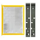 Kit 30 pastas amarelo + 6 suportes Isoflex