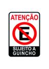 Kit 30 placa sinalização proibido estacionar sujeito a guincho Kit 30 placa sinalização proibido estacionar sujeito a guincho