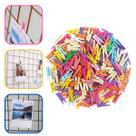 Kit 30 Prendedores Mini Decorativos Coloridos De Madeira