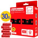 Kit 30 Suportes para TV Universal até 40kg - BRU951