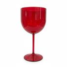 Kit 30 Taças de Gin Vermelha transparente acrílica 580ml