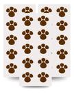 Kit 30 Tags Adesivos Pascoa Patinha De Coelhos Decoração -
