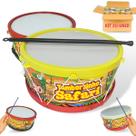 Kit 30 Tambores Brinquedo Musical Prenda Festa Junina
