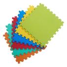 Kit 30 Tapetes Tatames Coloridos EVA 50 x 50 x 2cm com Borda