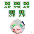 Kit 30 Tatuagens Falsas Temporárias Bandeira Brasil Copa Mundo