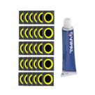 Kit 30 un remendo reparo 30 mm câmara de ar bike moto + Cola Kit 30 un remendo reparo 30 mm câmara de ar bike moto + Cola
