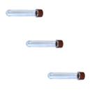 Kit 30 un Tubete Acrílico com tampa Marrom 12cm para Festas