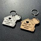 Kit 30 unid. Chaveiro Religioso em MDF Personalizado Corte a Laser Feliz o Lar