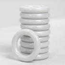 Kit 30 Unidades Argolas Plásticas 23mm Branca Para Artesanato Kit 30 Unidades Argolas Plásticas 23mm Branca Para Artesanato