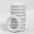 Kit 30 Unidades Argolas Plásticas 23mm Branca Para Artesanato Kit 30 Unidades Argolas Plásticas 23mm Branca Para Artesanato