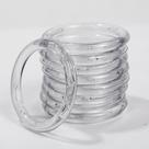 Kit 30 Unidades de Argola 35mm Transparente Para Artesanato Kit 30 Unidades de Argola 35mm Transparente Para Artesanato