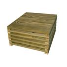 Kit 30 Unidades Deck Modular 50cmx50cm Pinus Tratado Madeira do Brasil
