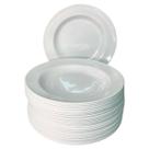 Kit 30 Unidades Prato De Melamina Fundo Redondo 25 cm
